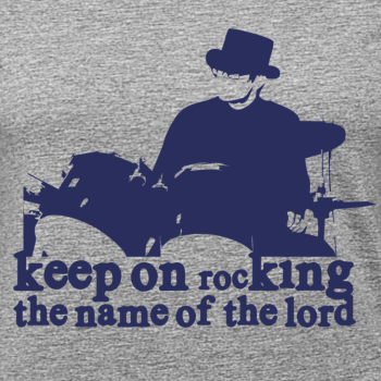Hoodie: keep on rocking the name of the lord
